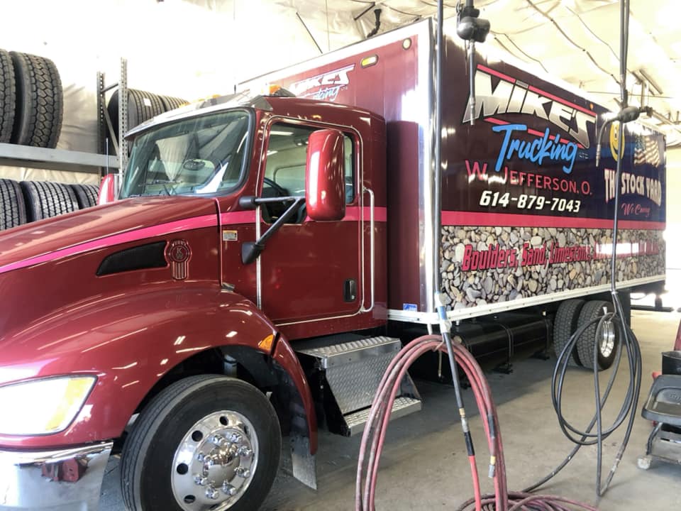 Service Truck at Mike's Trucking Company